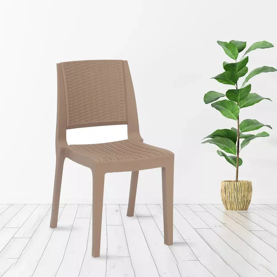 nilkamal-enamora-premium-plastic-armless-chair-110-kg-weight-capacity-rattan-dark-beige-color