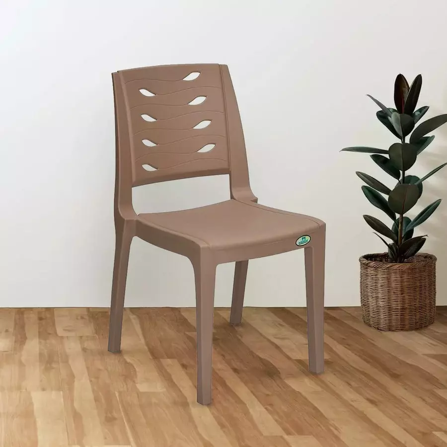 nilkamal-fern-plastic-armless-chair-rattan-dark-beige-color