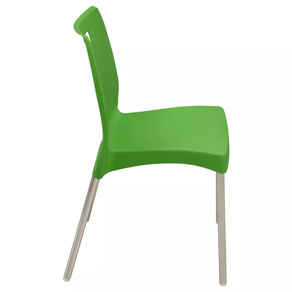 swagath-dining-chair-plastic-primary-material-stainless-steel-leg-material-pre-assembled-type-green-color-mintela-agrn-4-pack-of-4-pcs