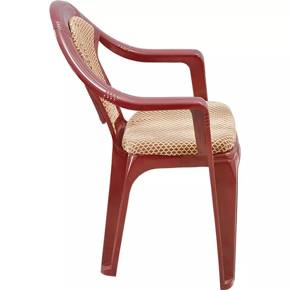 swagath-adore-cafeteria-cushioned-chair-with-arm-rest-plastic-maroon-body-with-brown-cushioned-seat-82x59x59-cm-size-adore-mrlbrn-2-pack-of-2-pcs