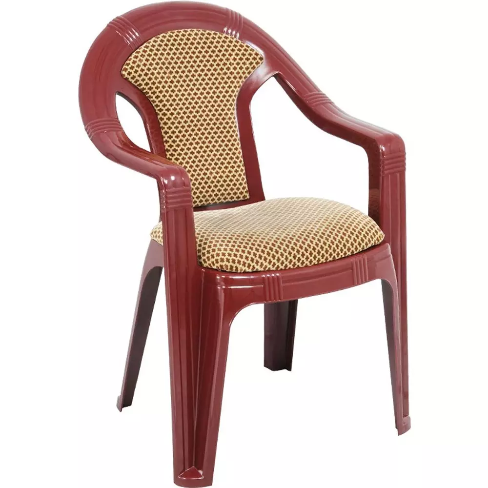 swagath-adore-cafeteria-cushioned-chair-with-arm-rest-plastic-maroon-body-with-brown-cushioned-seat-82x59x59-cm-size-adore-mrlbrn-2-pack-of-2-pcs