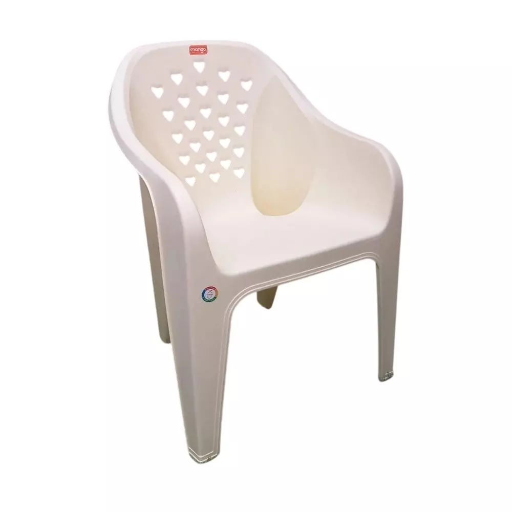 Mango Medium CANDY Plastic Chair with Armrest 560x565x805 mm I-Vory