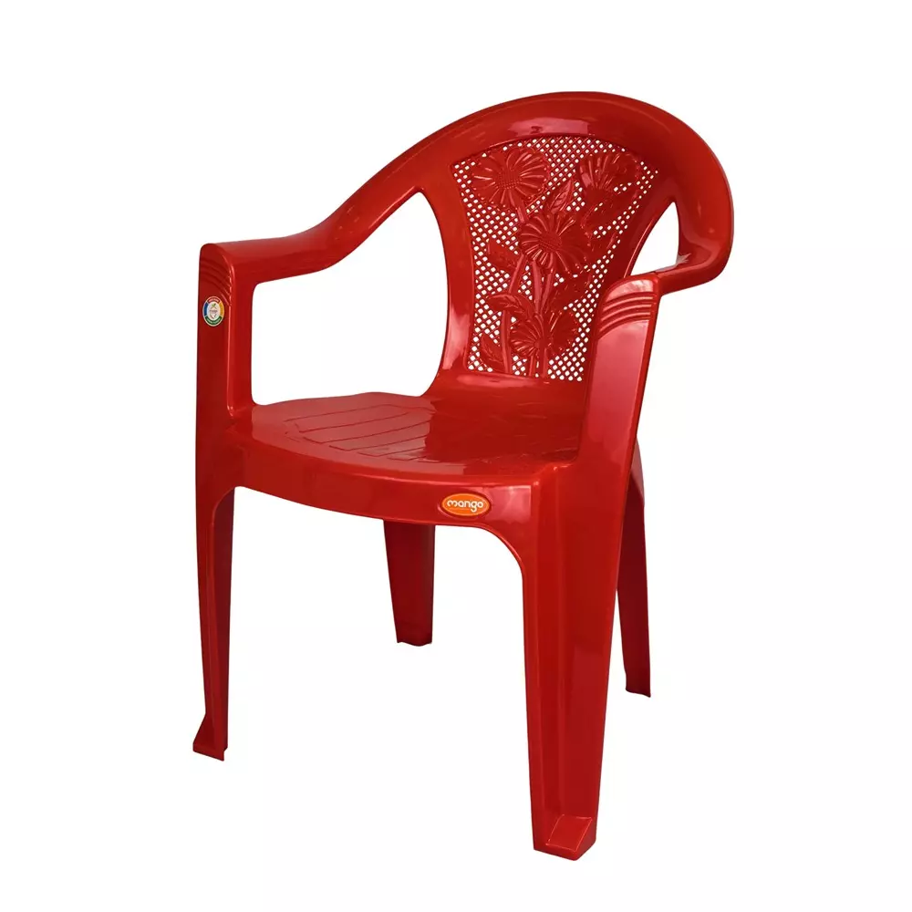 Mango Economy M 1060 Plastic Chair with Armrest 558.8x558.8x787.4 mm, Mystic Red