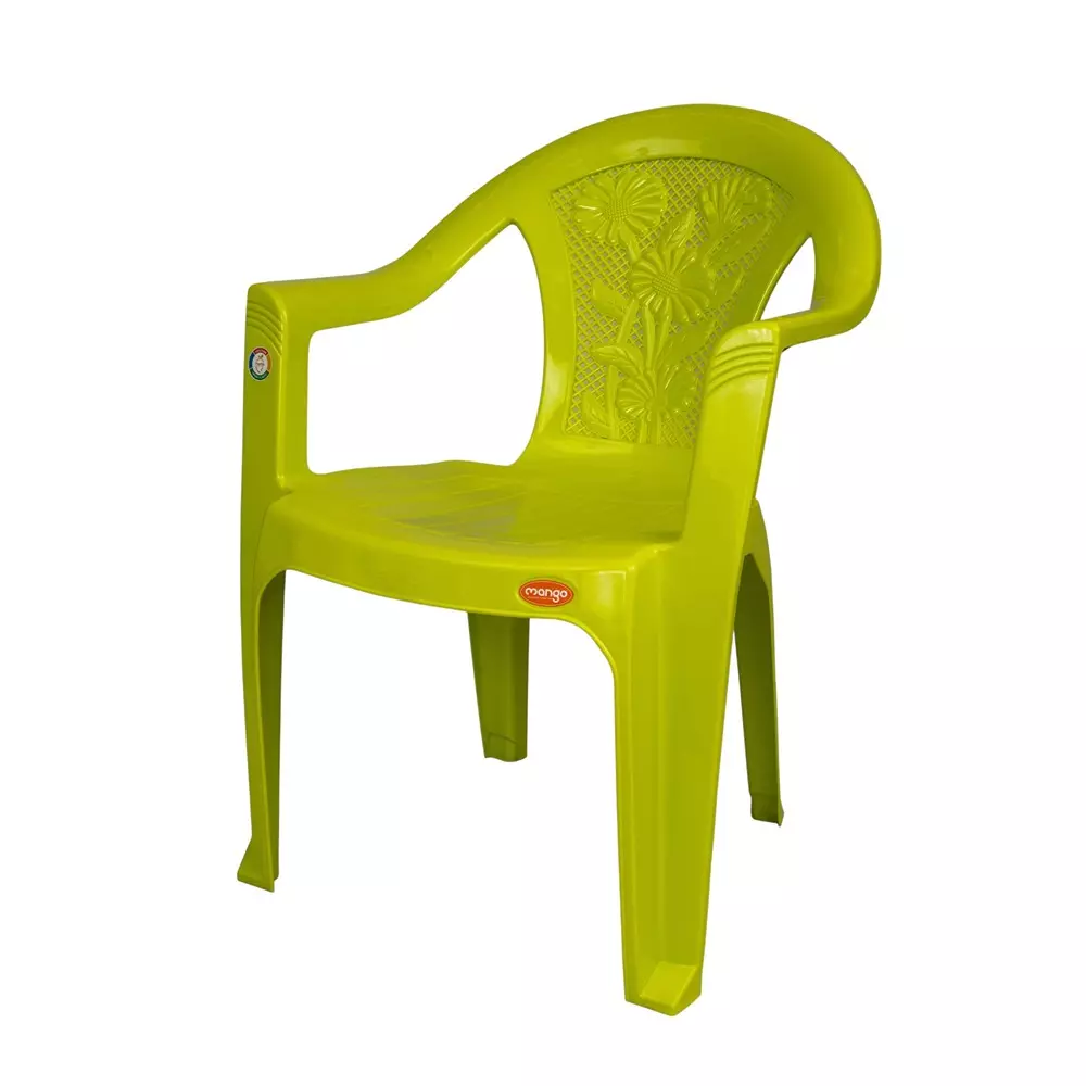 Mango Economy M 1060 Plastic Chair with Armrest 558.8x558.8x787.4 mm, Citrus Green