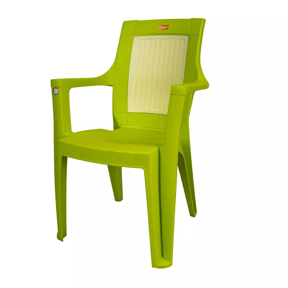 Mango Premium MIRACLE Plastic Chair with Armrest 609.6x558.8x889 mm, Citrus Green