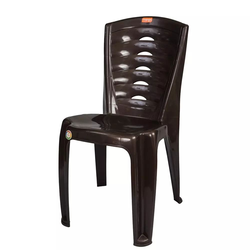 Mango SNOW Armless Chair 533.4x381x863.6 mm Weather Brown for Indoors & Outdoors