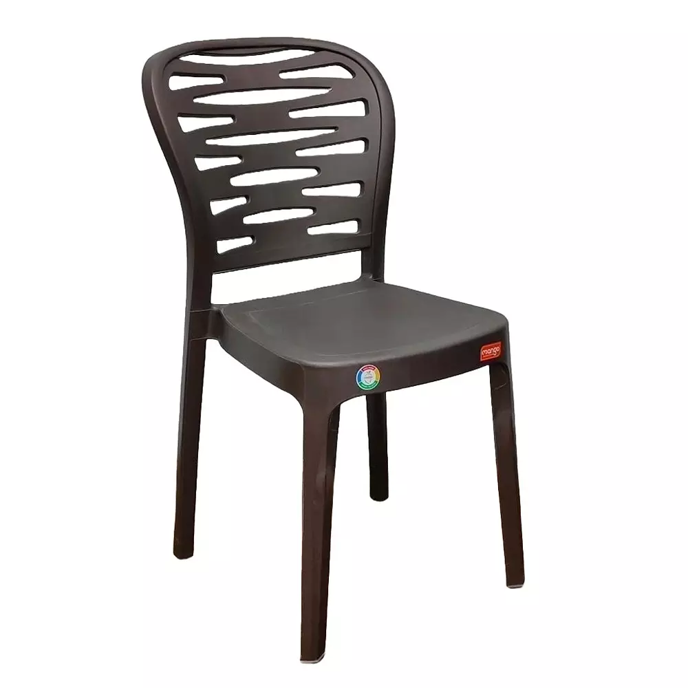 Mango SUSHI Armless Chair 558.8x381x838.2 mm Weather Brown for Indoors & Outdoors