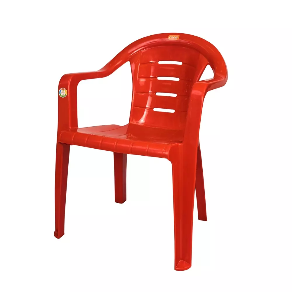 Mango Medium M 9025 Plastic Chair with Armrest 558.8x558.8x762 mm, Mystic Red
