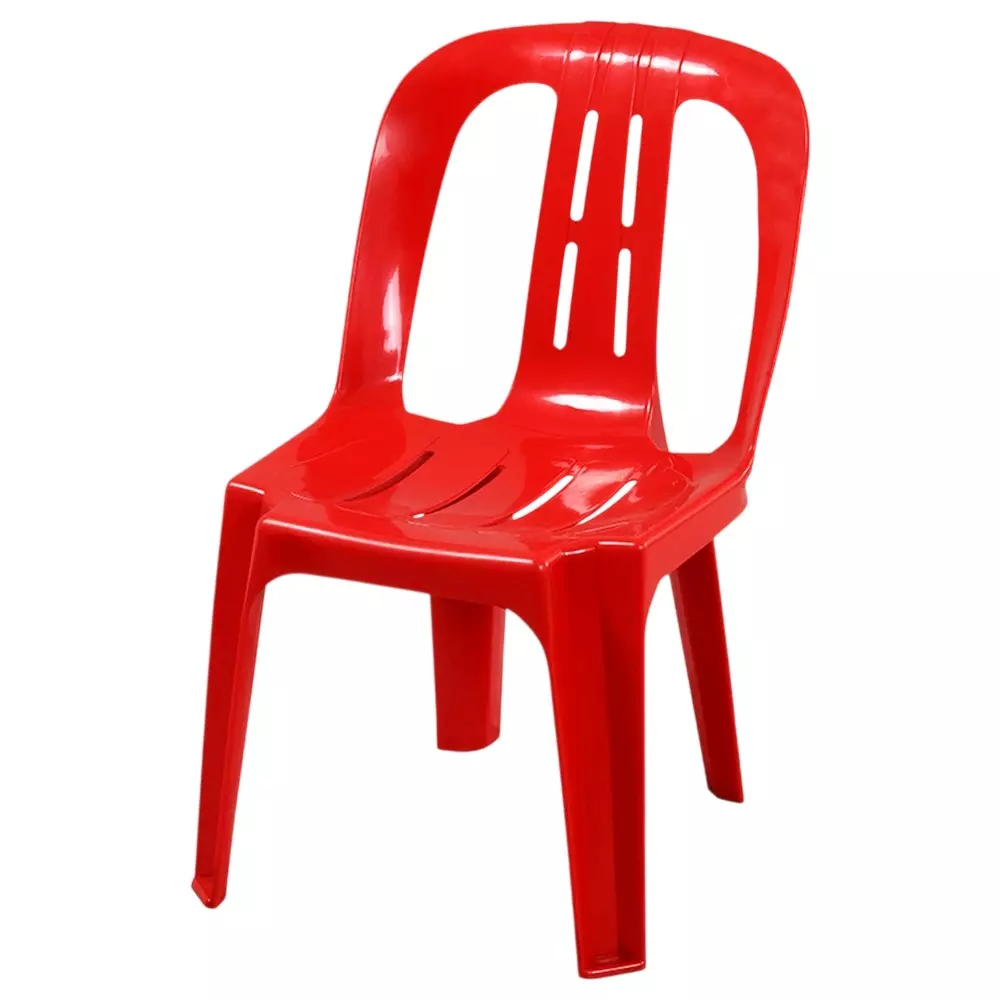Swagath Kids Chair Junior Series Without Arm Rest PP (Polypropylene) Material 100 Kg Load Capacity Pre-Assembled Type Red Color, NOVA-BR-1