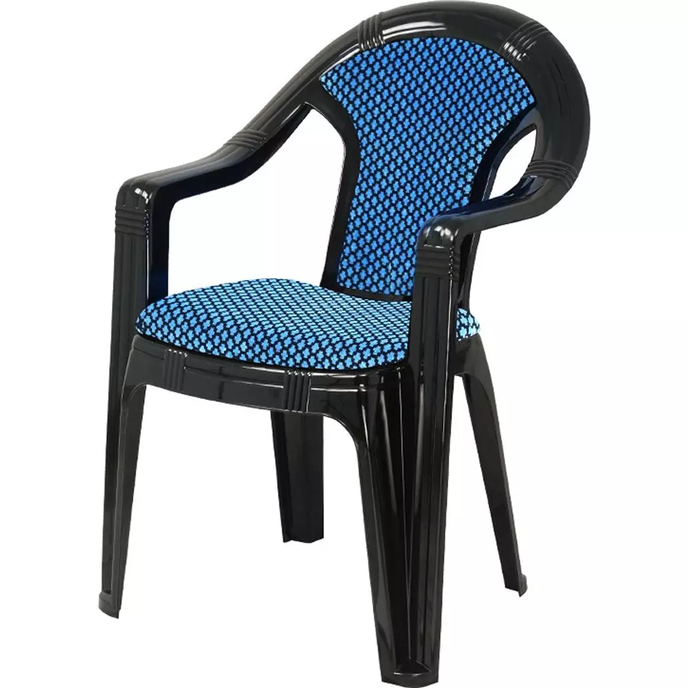 swagath-adore-cafeteria-cushioned-chair-with-arm-rest-plastic-black-body-with-blue-cushioned-seat-82x59x59-cm-size-adore-bkbl-2-pack-of-2-pcs
