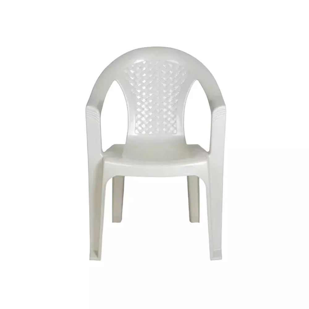 Italica Comfort Plastic Armrest Chair White, 1156