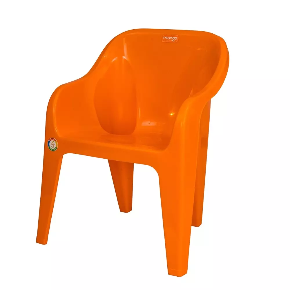 Mango MAGGY Baby Chair with Armrest Polypropylene Plastic 381x406.4x533.4 mm Mango Orange