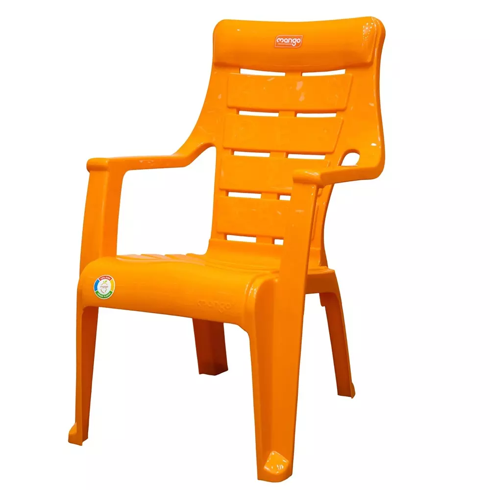 Mango ABCD Baby Chair with Armrest Polypropylene Plastic 457.2x381x584.2 mm Mango Orange