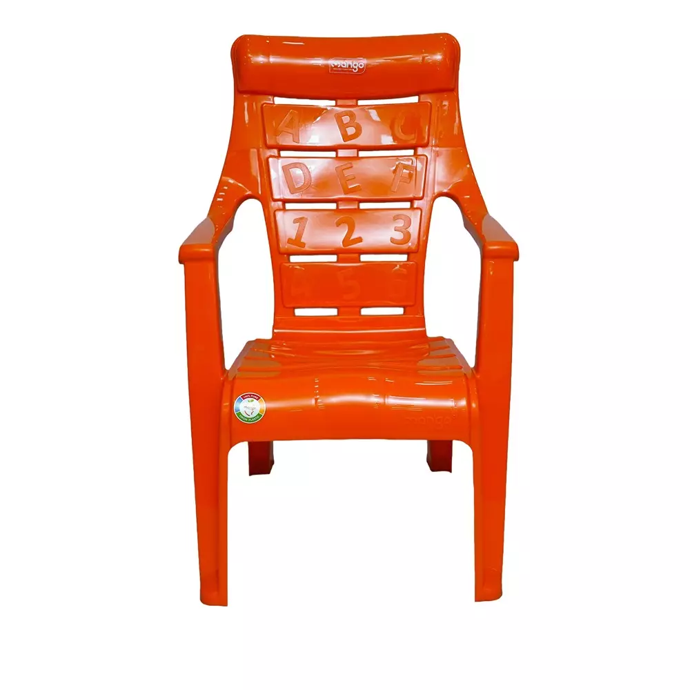 Mango ABCD Baby Chair with Armrest Polypropylene Plastic 457.2x381x584.2 mm Mango Orange