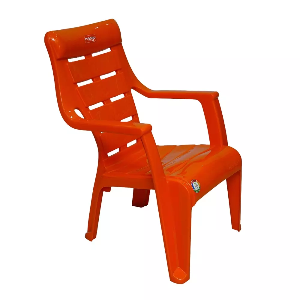 Mango ABCD Baby Chair with Armrest Polypropylene Plastic 457.2x381x584.2 mm Mango Orange
