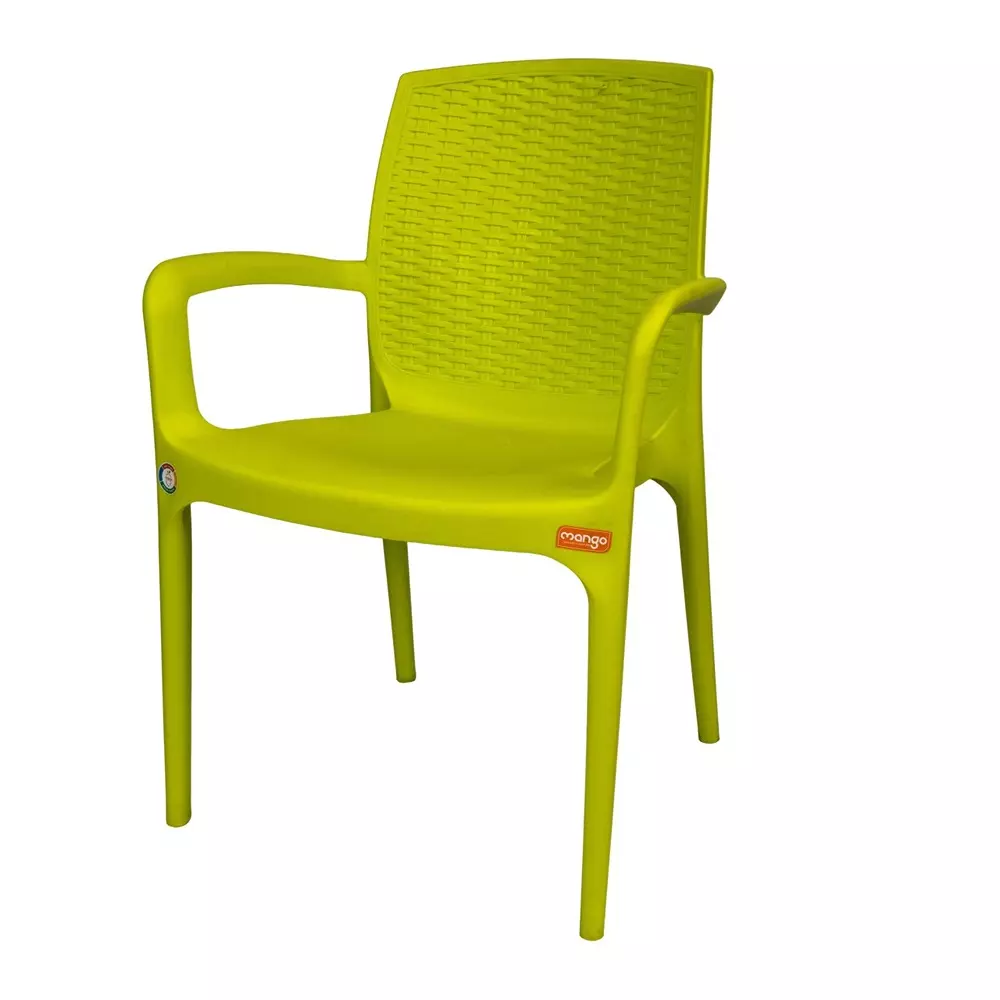 Mango Premium PARIS Plastic Chair with Armrest 508x584.2x838.2 mm, Citrus Green