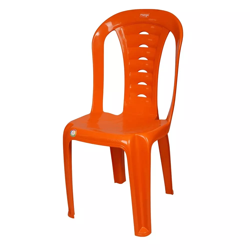Mango SANGEET Armless Chair 508x431.8x889 mm Mango Orange for Indoors & Outdoors