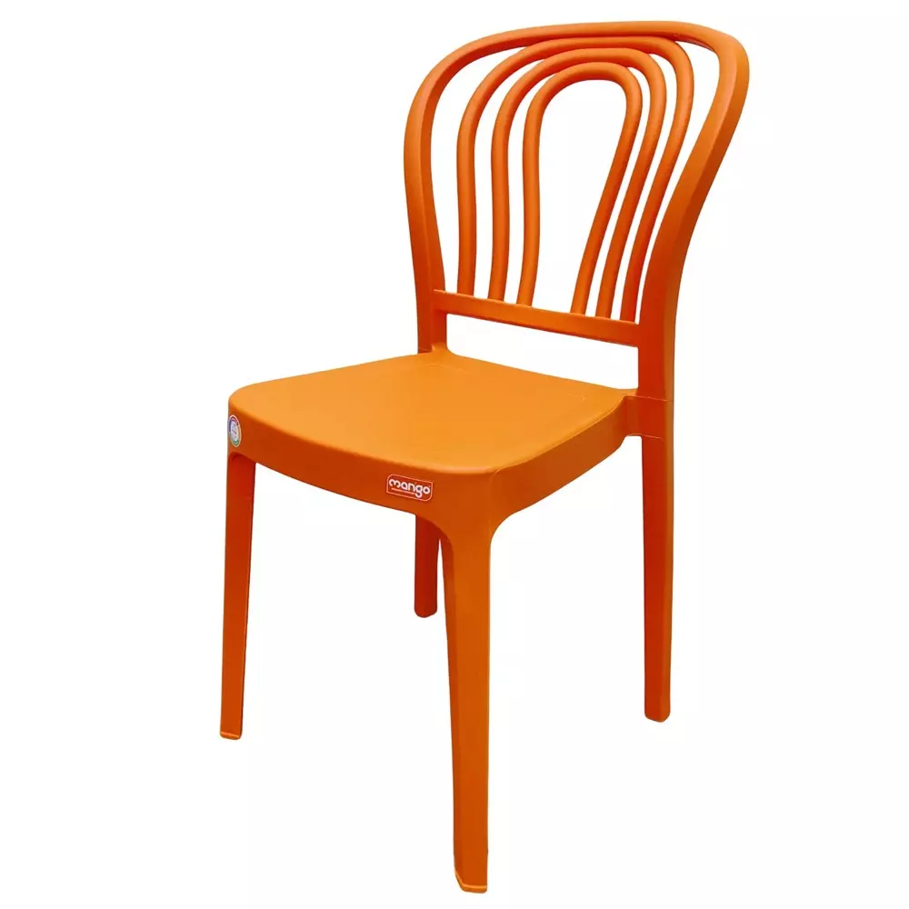 Mango SCOOP Armless Chair 558.8x381x838.2 mm Mango Orange for Indoors & Outdoors