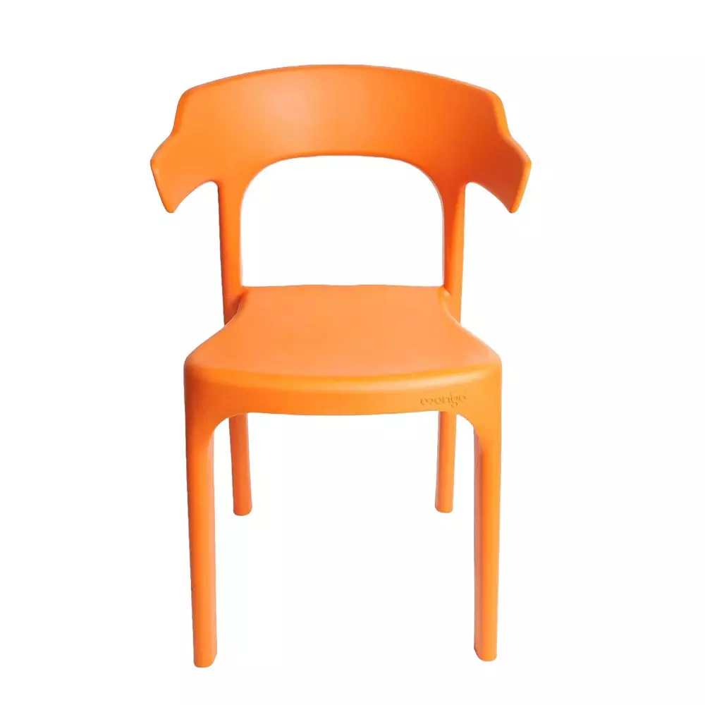 Mango STANLY Armless Chair 406.4x431.8x762 mm Orange for Indoors & Outdoors