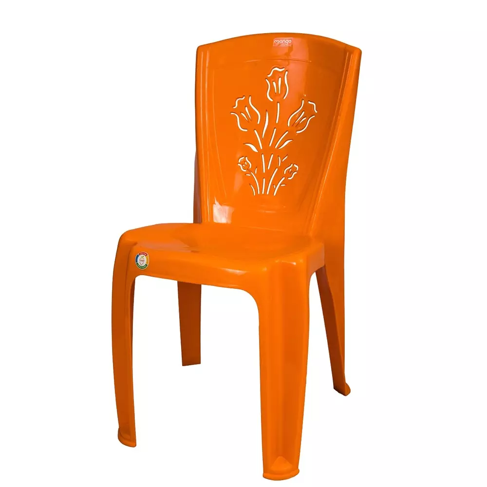 Mango SUMMER Armless Chair 533.4x381x863.6 mm Mango Orange for Indoors & Outdoors