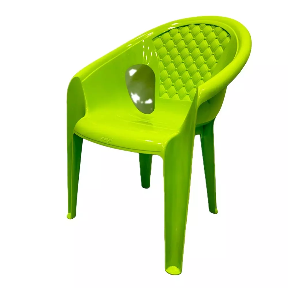 Mango Medium STAR Plastic Chair with Armrest 635x482.6x838.2 mm, Citrus Green