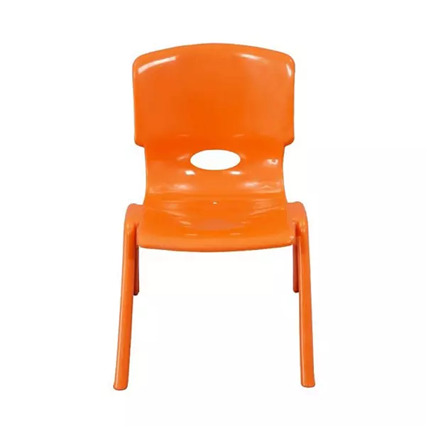 Swagath Comfortable Kids Plastic Chair Without Armrest Orange Color, Kidzy