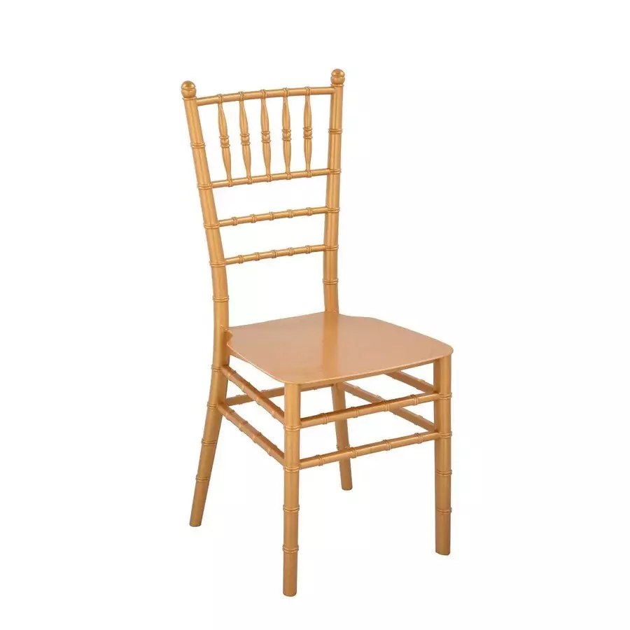 Nilkamal Bliss Armless Plastic Chair Shimmer Gold Color