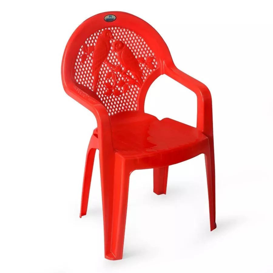 nilkamal-plastic-kids-armrest-chair-bright-red-color