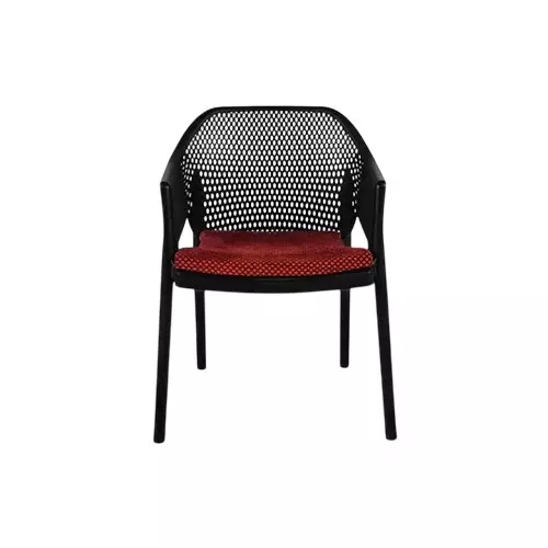 italica-luxury-designer-plastic-arm-chair-with-cushion-black-color-1209-luxury