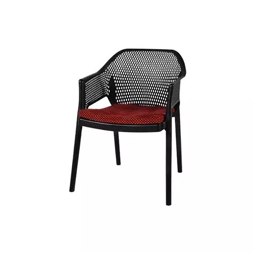 italica-luxury-designer-plastic-arm-chair-with-cushion-black-color-1209-luxury
