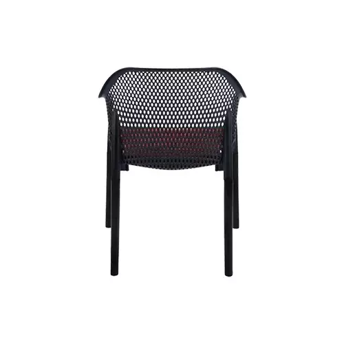 italica-luxury-designer-plastic-arm-chair-with-cushion-black-color-1209-luxury