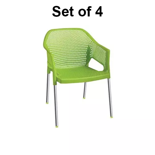 italica-plasteel-series-plastic-arm-rest-chair-with-steel-leg-150-kg-load-capacity-olive-green-color-1209-set-of-4