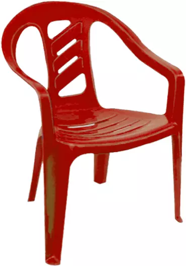 Supreme Jolly Plastic Kids Chair, Red
