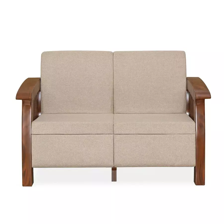 Nilkamal Aspire 2 Seater Plastic Sofa Walnut Color