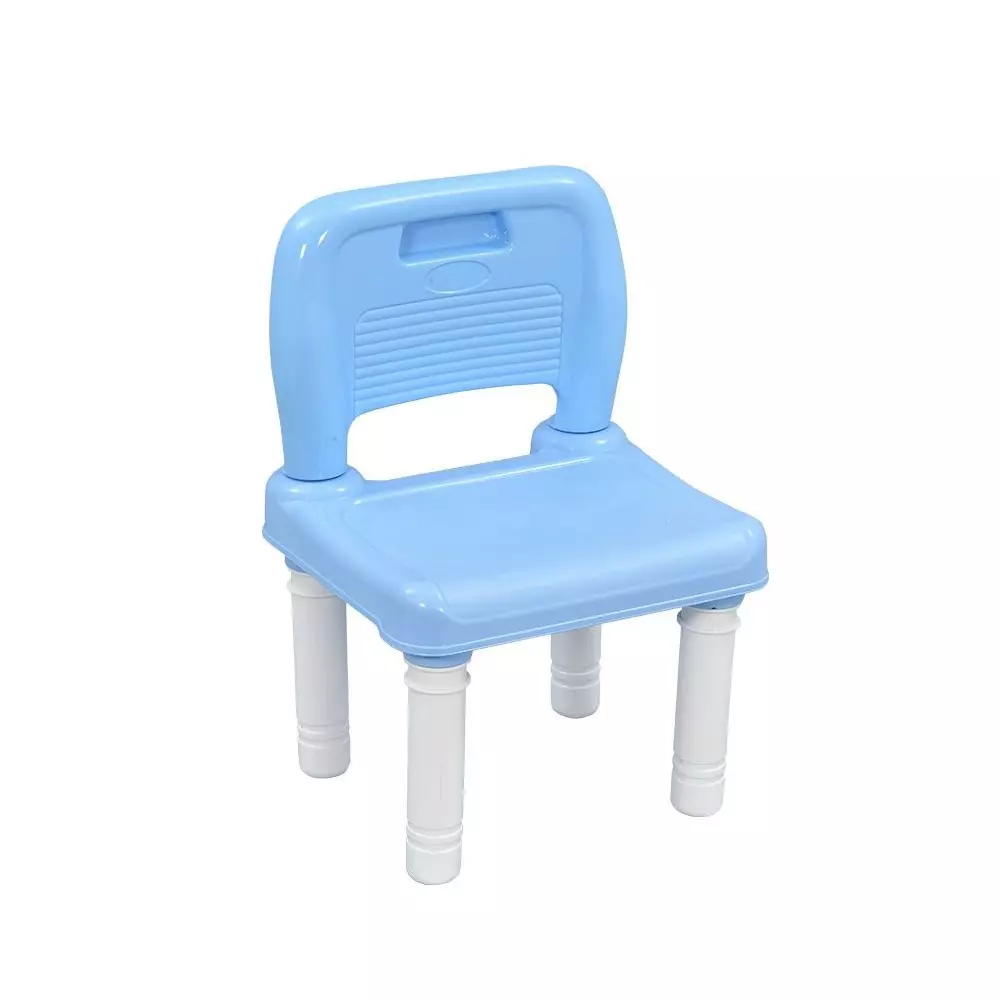 Swagath Besty Baby Study Chair Plastic Glossy Finish 20 Kg Load Capacity Blue for Home & School Use, BESTY