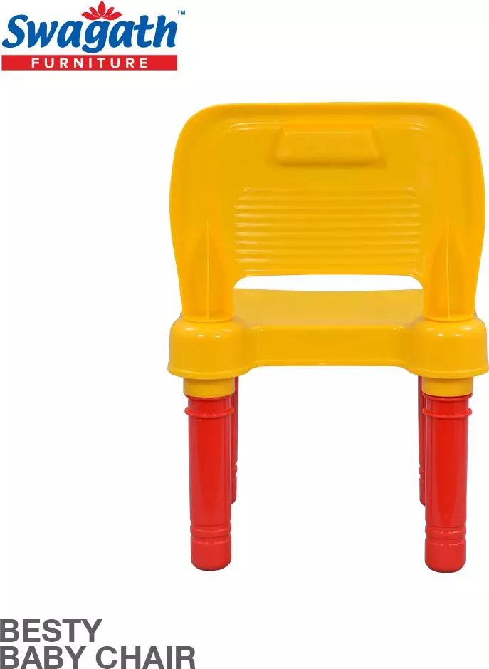 swagath-besty-baby-study-chair-plastic-glossy-finish-20-kg-load-capacity-yellow-for-home-school-use-besty