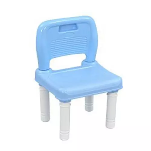 Swagath Besty Baby Study Chair Plastic Glossy Finish 20 Kg Load Capacity Blue for Home & School Use, BESTY (Pack of 10 Pcs)