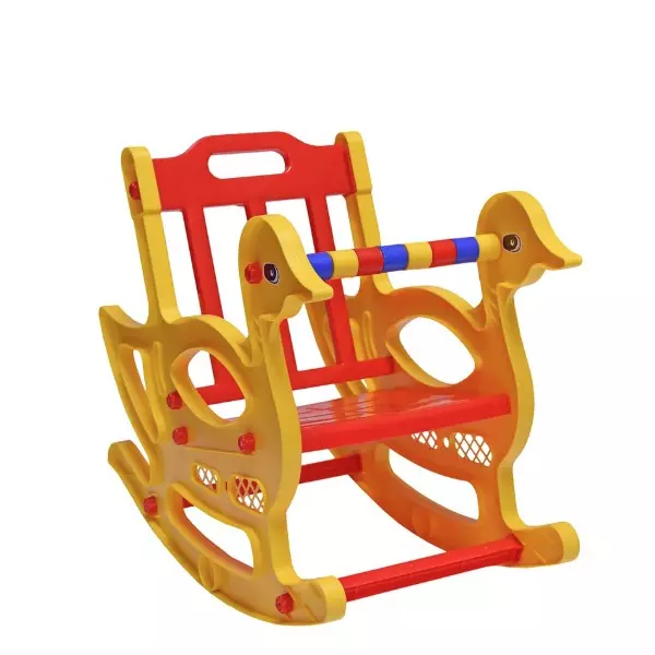 Italica Baby Rocking Plastic Chair Red & Yellow Color, 471 / 9612