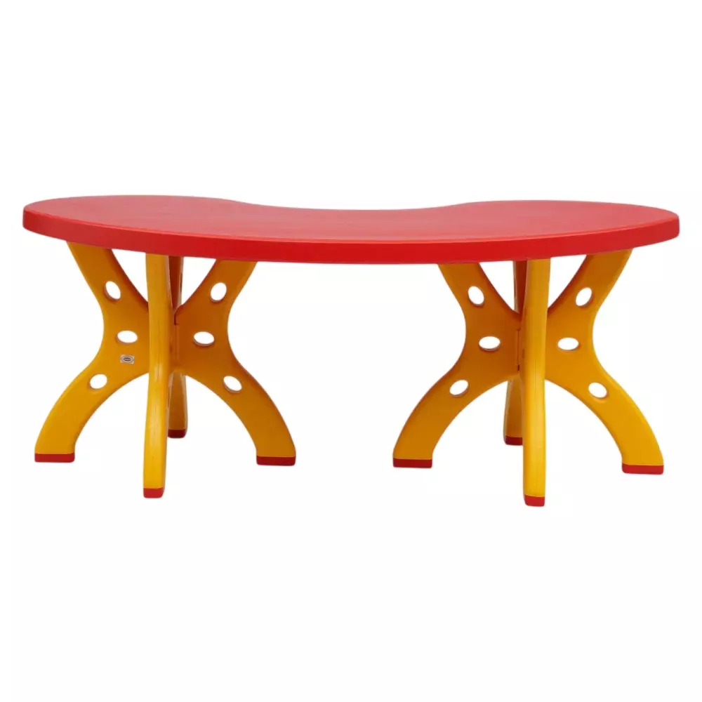 SUPREME Kids Table Coke Red/Yellow Plastic, CRESENT