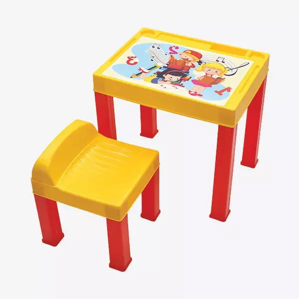 Italica Kids Study Set Yellow & Red Color, 5229 (Each 1 Set)