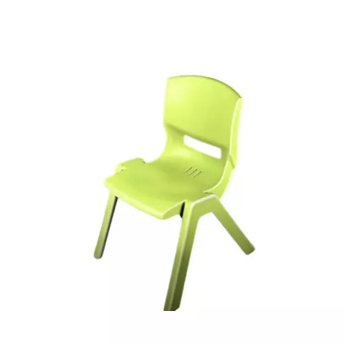 Maharaja Kids Chair Armless Green Plastic for Home, School, Garden & Office, Rocky_Green-PK4 (Pack of 4 Pcs)