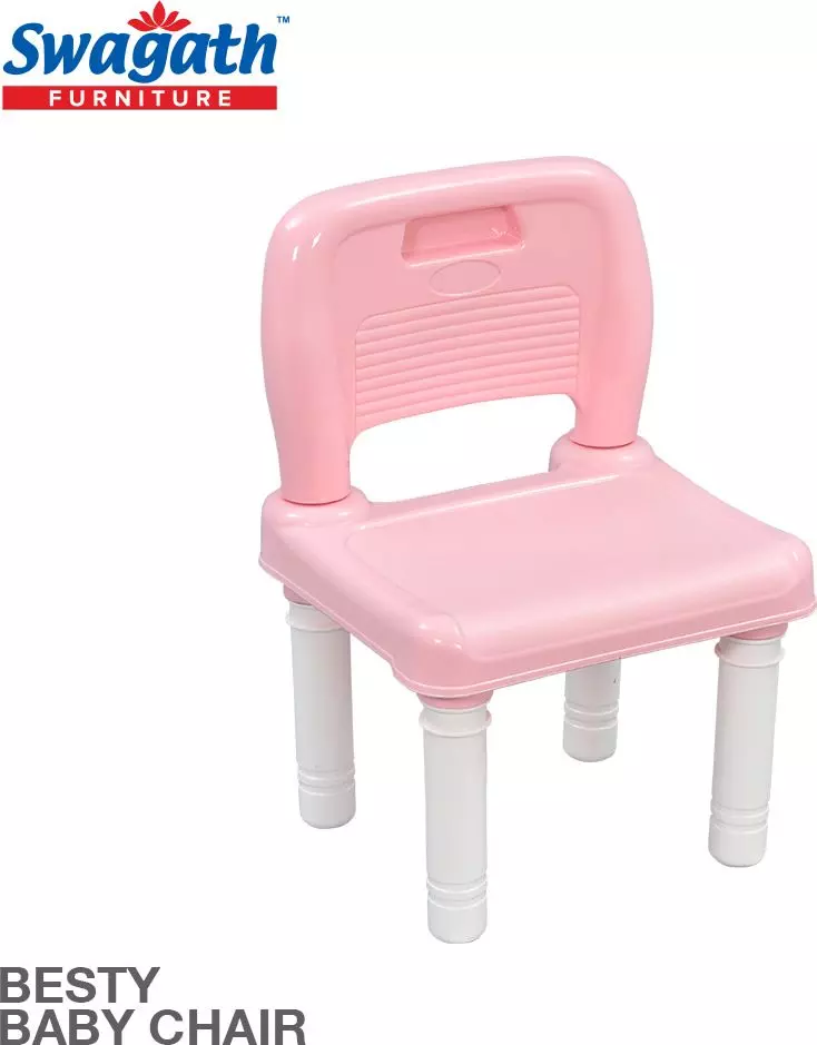 swagath-besty-baby-study-chair-plastic-glossy-finish-20-kg-load-capacity-pink-for-home-school-use-besty-pack-of-10-pcs