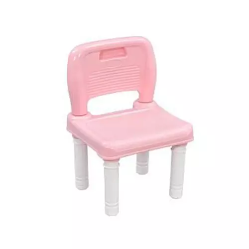 Swagath Besty Baby Study Chair Plastic Glossy Finish 20 Kg Load Capacity Pink for Home & School Use, BESTY (Pack of 10 Pcs)