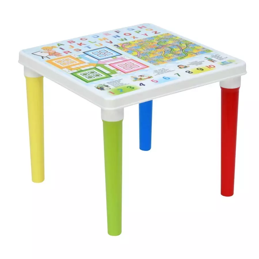 Nilkamal Genius Plastic Ludo Table Milky White Color