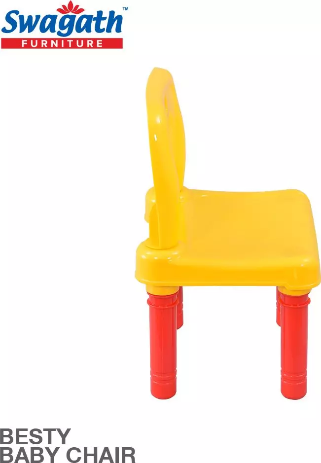 swagath-besty-baby-study-chair-plastic-glossy-finish-20-kg-load-capacity-yellow-for-home-school-use-besty-pack-of-2-pcs