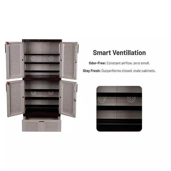 italica-4-feet-12192-cm-drawer-plastic-shoe-rack-brown-and-almond-color-sr-5514dr