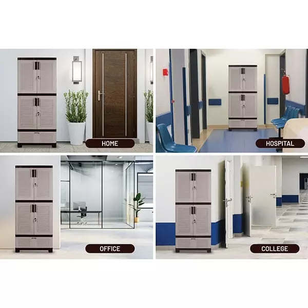 italica-4-feet-12192-cm-drawer-plastic-shoe-rack-brown-and-almond-color-sr-5514dr