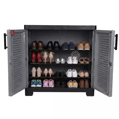 italica-2-feet-6096-cm-plastic-shoe-rack-black-and-silver-grey-color-sr-5512