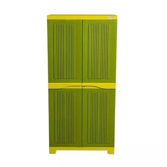 SUPREME Shoe Rack Plastic Mehandi Green Yellow No. of Shelves 6, ASPEN SR2