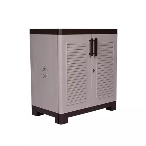Italica 2 Feet (60.96 cm) Plastic Shoe Rack Brown and Almond Color, SR 5512